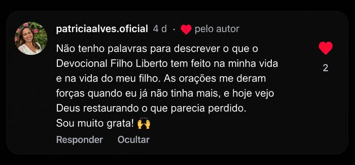 Depoimento Patricia